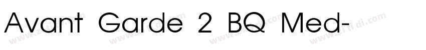 Avant Garde 2 BQ Med字体转换